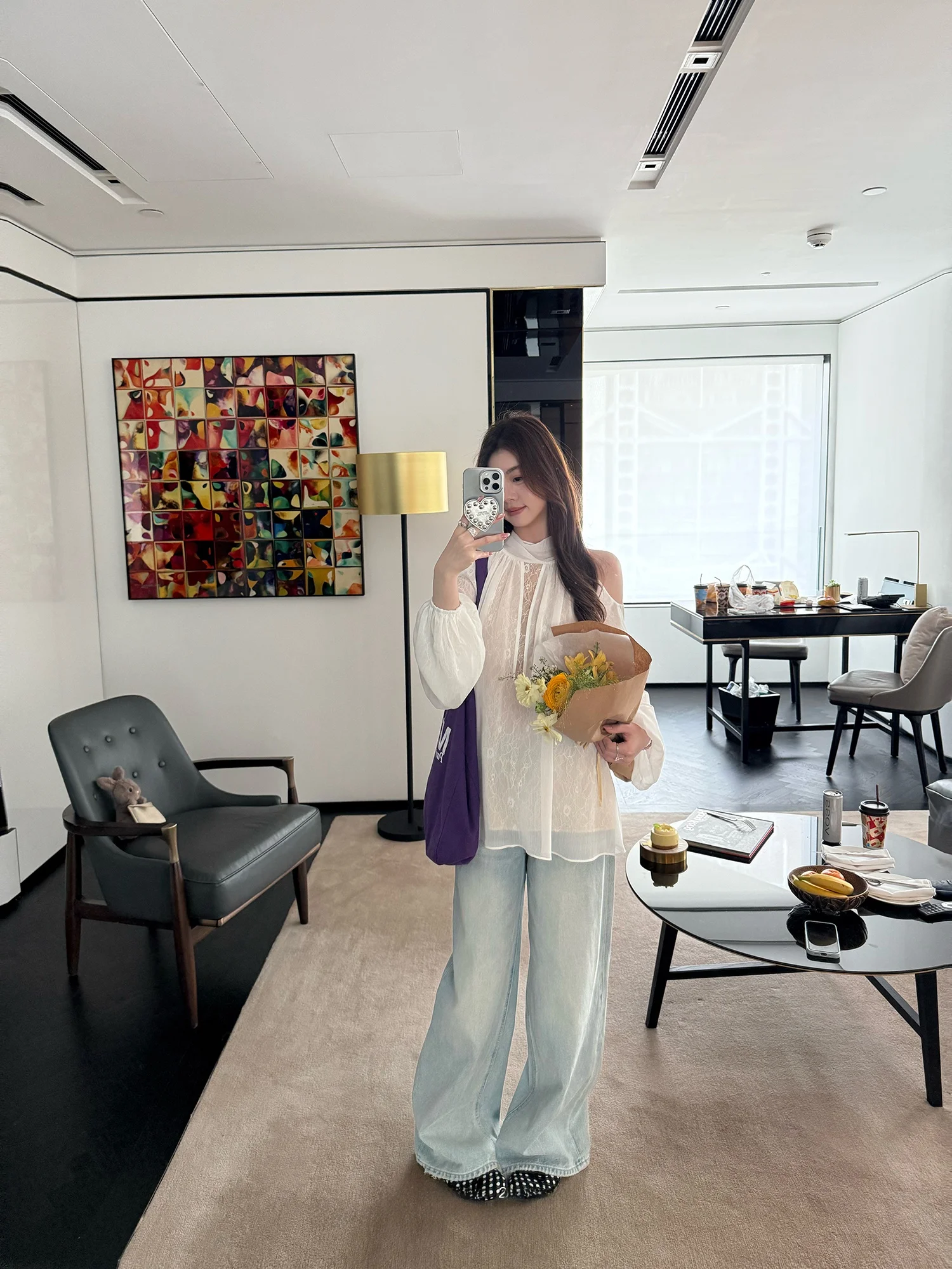 

Low Waist Light Blue Waed Loose Straight Leg Jeans Y Studio Bluesy Spring Comfortable Breathable Soft Fabric Denim Pants