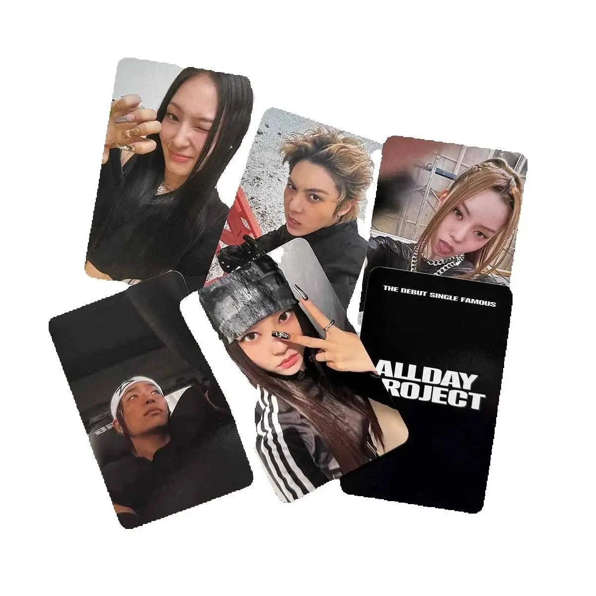 

Альбом KPOP ALLDAY PROJECT FAMOUS, 5 шт./компл., фотокарта, высокое качество, INS стиль, двухсторонняя печать, ЛОМО-карта, подарок для фанатов Anni Tarzan