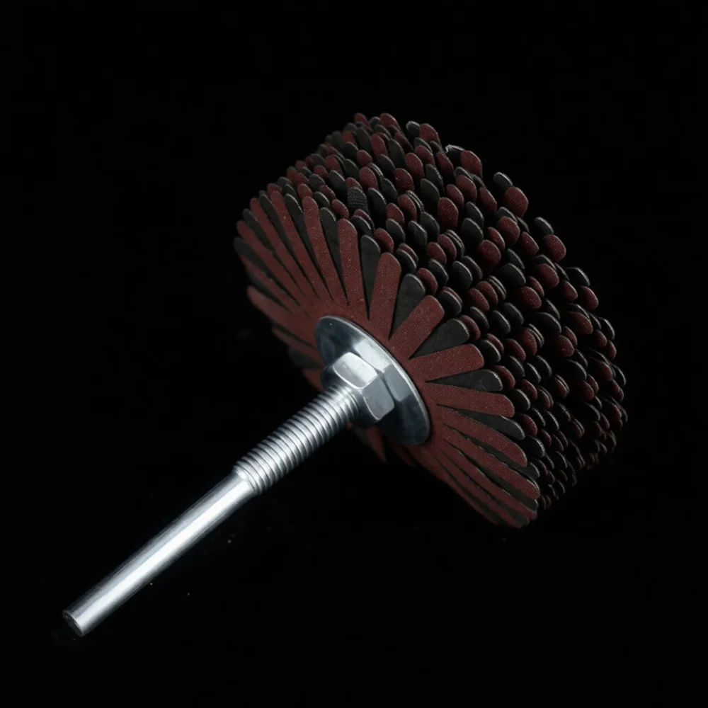 Flap Wheel Sanding Head For Woodworking Craft Metal Deburring Grinding Buffing Tool Polishing Abrasive Rotary Drill Bit