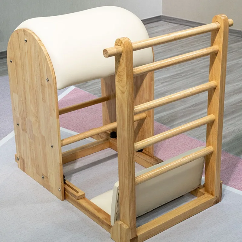 YTYIN معدات اليوغا برميل سلم خشبي للبيلاتيس، مصحح العمود الفقري البيلاتيس، دلو مصحح قوس البيلاتيس #1