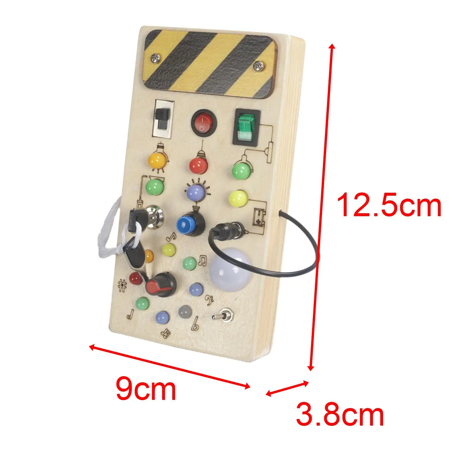 Pannello di controllo in legno Montessori Busy Board per bambini Toddlers Girls