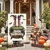 AVOIN colorlife Halloween Cauldron Garden Flag 12x18 Inch Outside llz