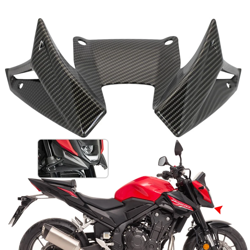 

Front Wheel Fender Beak Nose Cone Extension Extender Cowl Spoiler Cover For Honda CB500 Hornet CB 500 2024 2025 Motorcycle