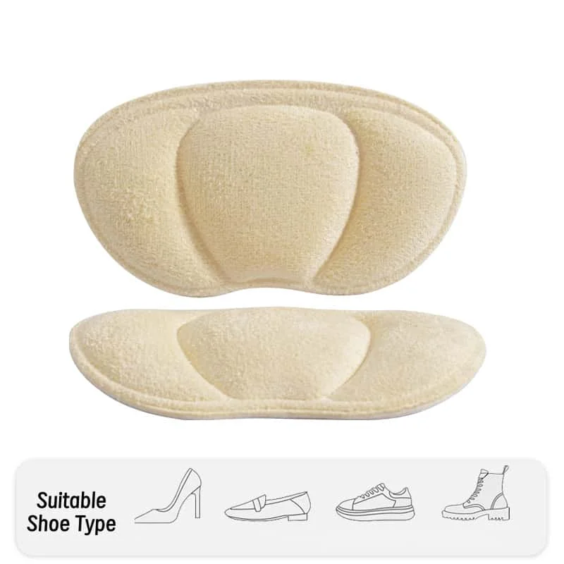 وسادات كعب إسفنجية ناعمة ذاتية اللصق للنساء، وسادات توسيد مقاومة للماء ومضادة للتآكل للكعب العالي، قابلة للتعديل لتناسب أنماط الأحذية المختلفة، بيج، نعال مريحة خصيصًا للأحذية الرياضية والأحذية الرياضية