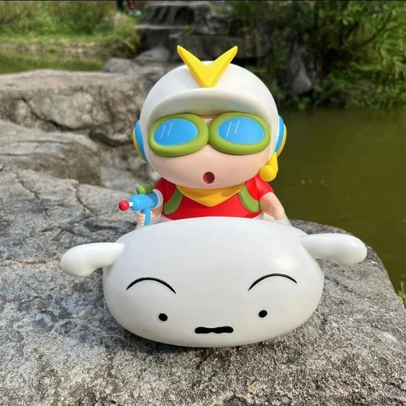 

Crayon Shin-Chan Frog Shin-Chan Dumb Bike Xiaokui Living Room Tv Cabinet Accessories Figure Ornaments Cartoon Trendy Doll