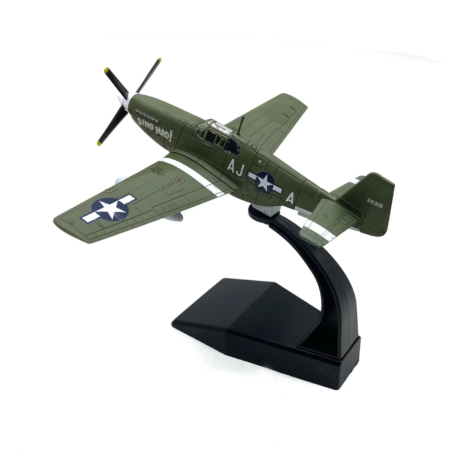 1 صندوق 1:72 مقياس العسكرية WW2 P-51B موستانج مقاتلة سبيكة طائرة نموذج طائرة مع عرض موقف حلية هوبي هدية #2