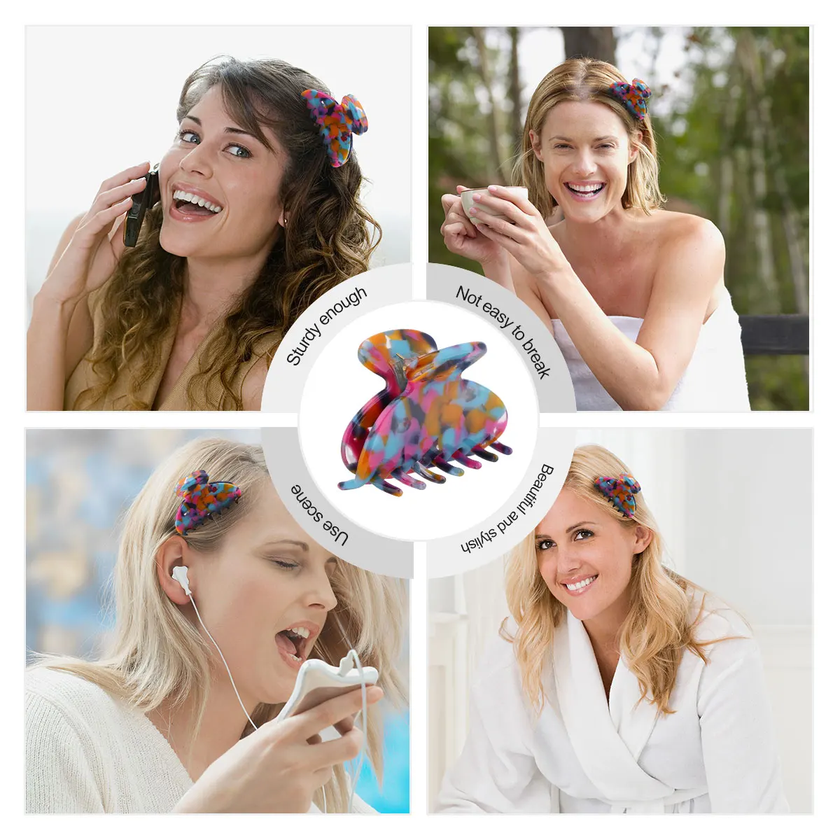 

Acetate Claw Supplies Accessories Bobby Pins Toppers Buns Stylish Barrettes Hair Supplies Hair Barrettes Women