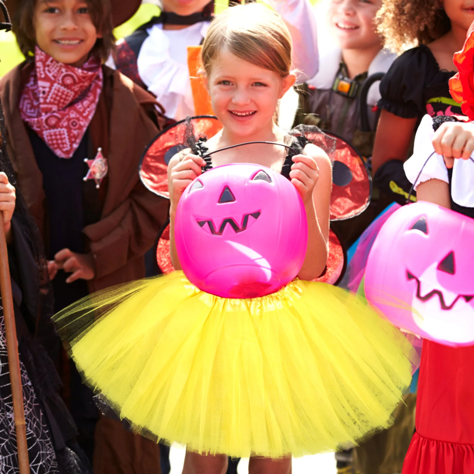 

Gauze Tutu Skirts Kids Costume Set Halloween Girls Dress Up Clothing Child Stage Show Women cosplay Headb