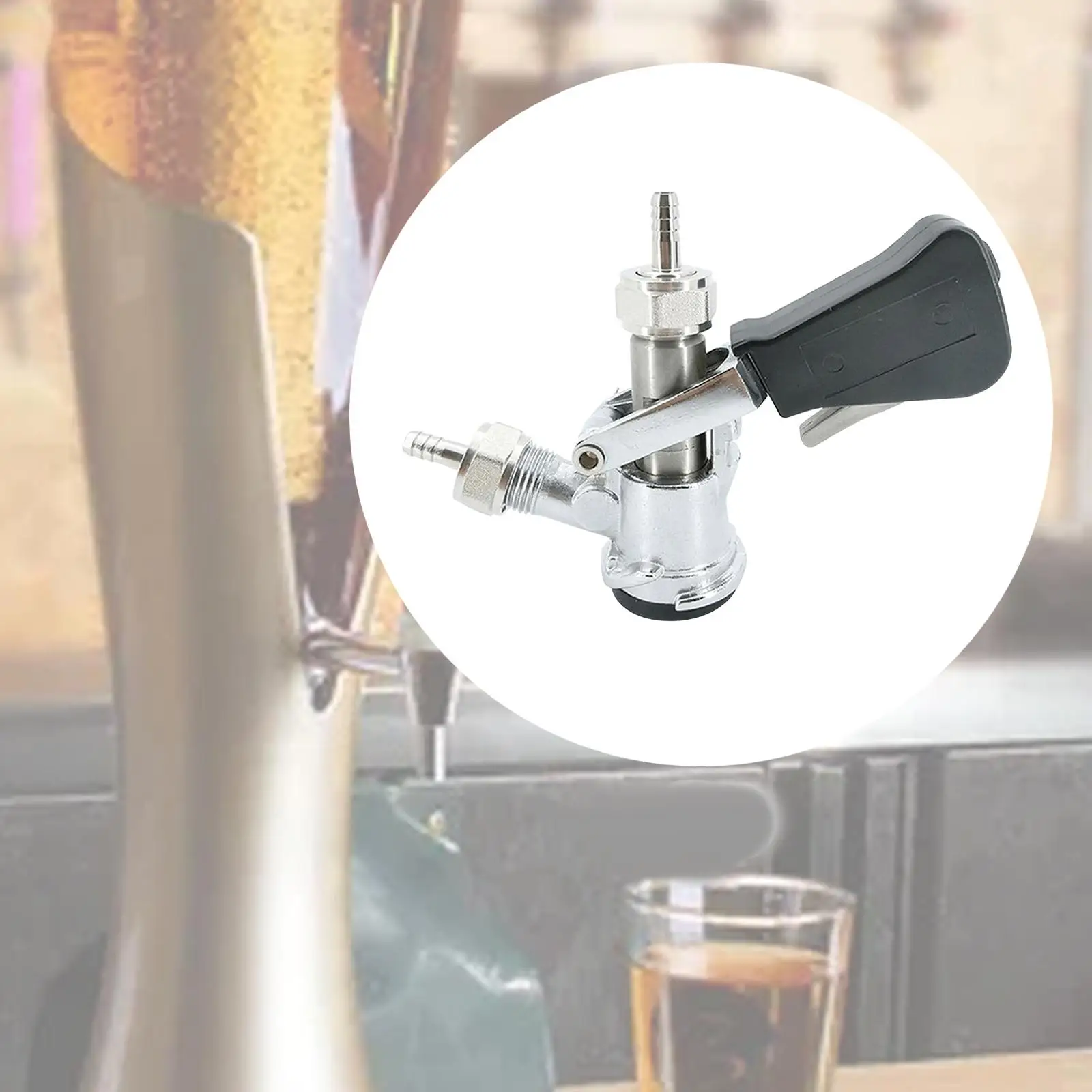 

Beer Barrel Coupler Restaurant Equipment Ergonomic Handle Beverage D System Home Beer Keg Tap Keg Tap Coupler Beer Keg Coupler