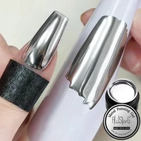 AWStorG 5ML esmalte de uñas de Gel metálico súper plateado efecto metálico pintura Gel cromo Varnis semipermanente para uñas DIY