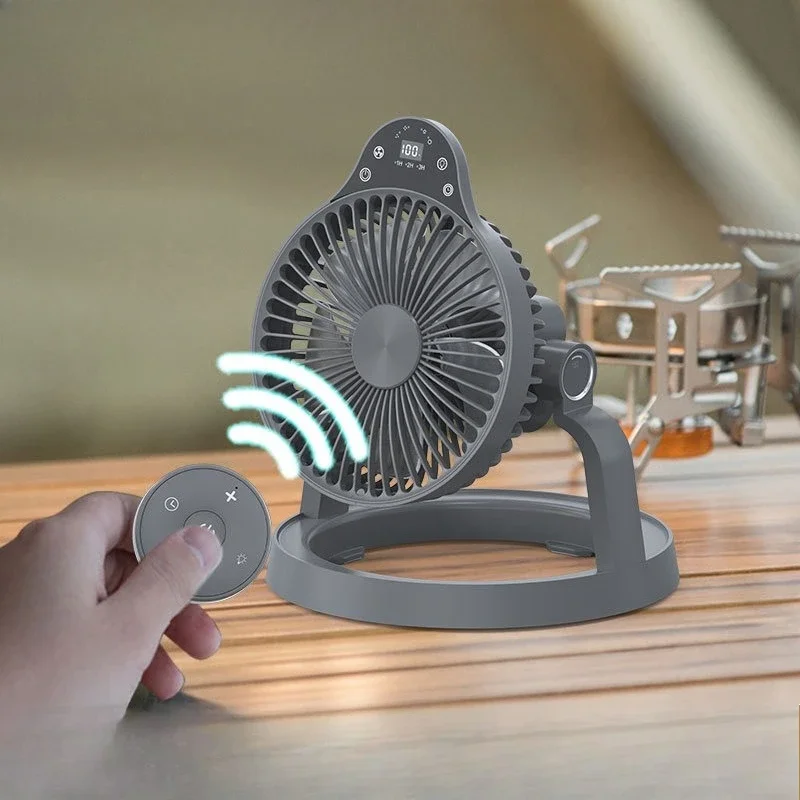 Camping outdoor fan light, convenient multi-function lighting  fan light