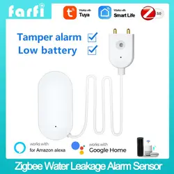 Zigbee Smart Water Leakage Detector Smart Home Water Flood Sensor Control Via Works With Alexa Google Assiatant