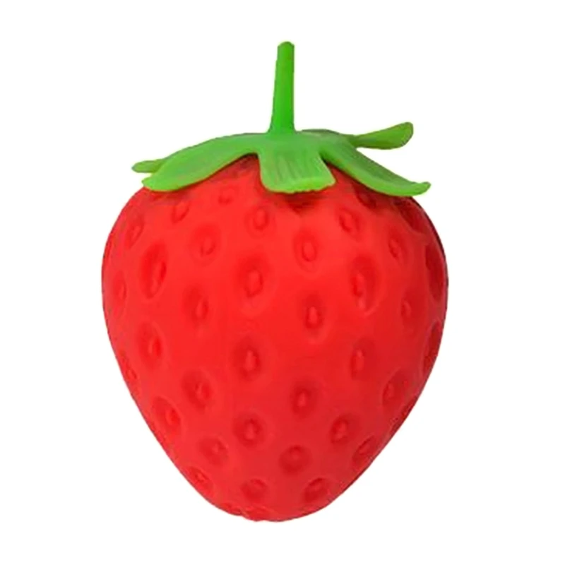 

2024 New Sponge Strawberry Squeeze TPR Toy Simulation Fruit Props Slow Rising Interactive Fidget Super Soft for Office Decompres