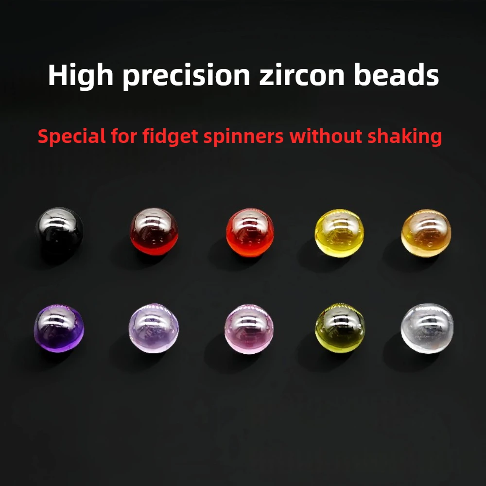 JCEDC Handgemaakte Hoge Precisie Zirkoon Kralen Gewijd Fidget Spinner Modificatie Accessoires Decompressie Speelgoed