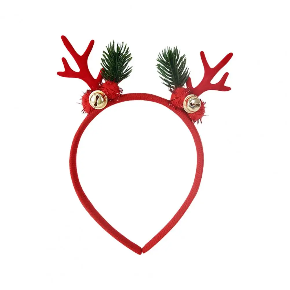 Christmas Headband Antlers Charming Festive Wear Festive Reindeer Headband with Bells for Christmas Cosplay Party for Christmas