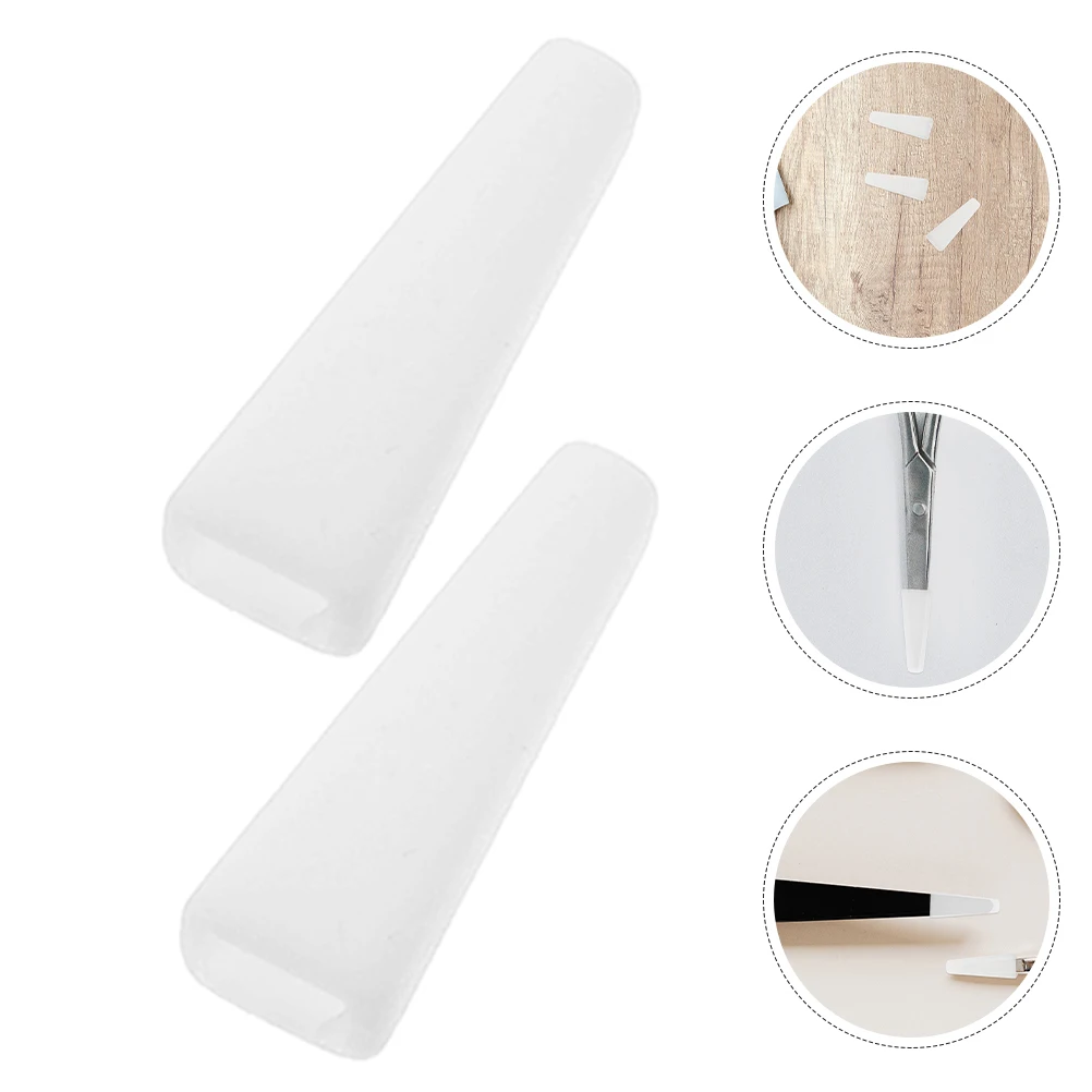 100개 유연한 투명 칼끝 커버 보호 슬리브 칼 가드 주방 식기날 보호 보관 용품