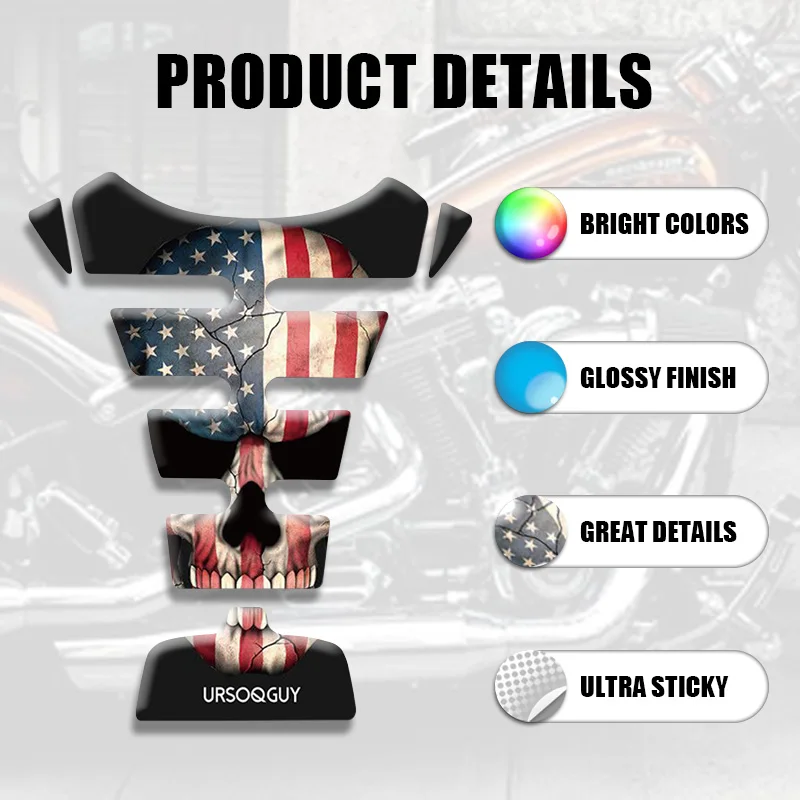 Universal Motorcycle Frosted Sticker fuel tank pad decorative decal Fit for Honda Kawasaki Z1000 GTR 1400 ZG1400
