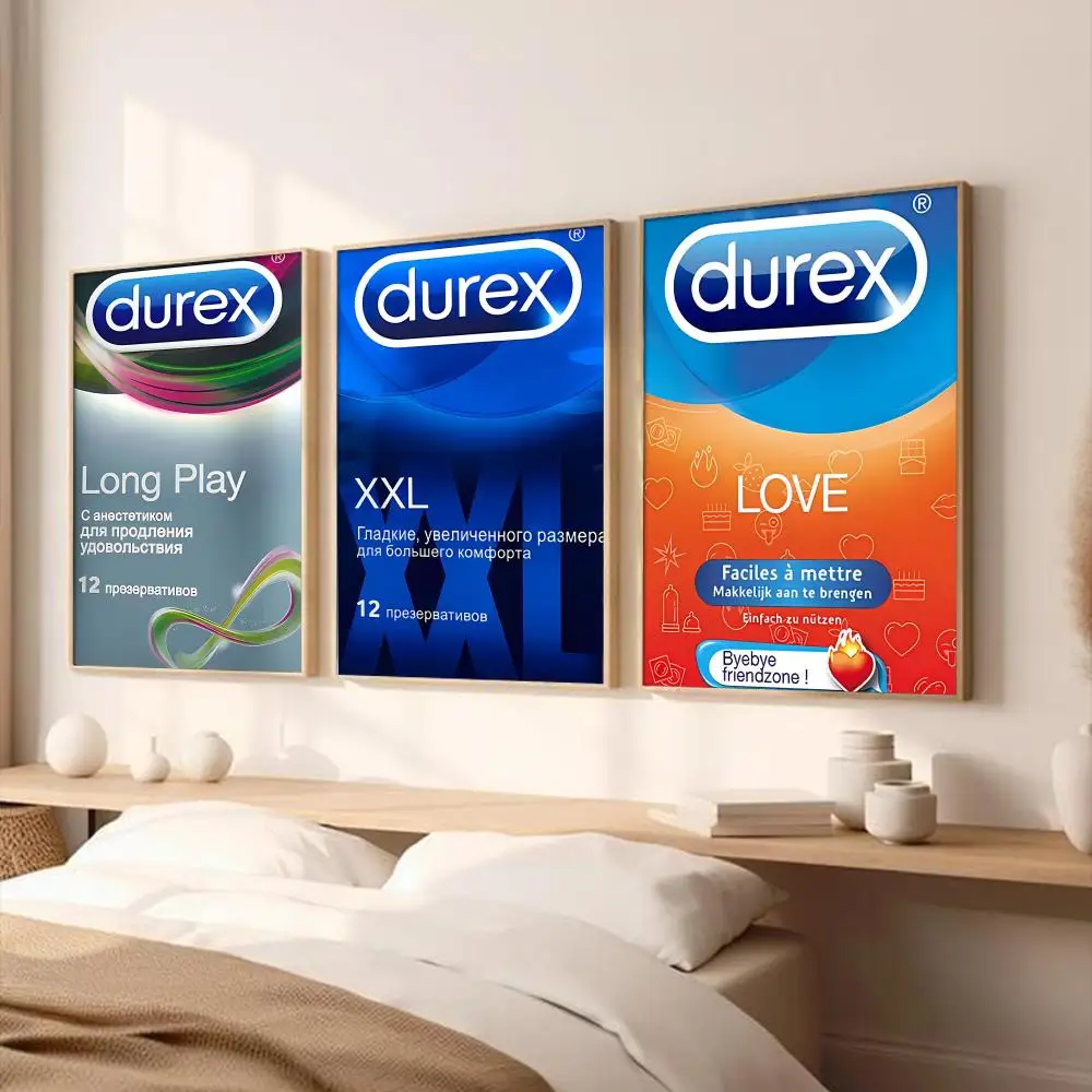 SSexy C-Condom brand Poster Stickers HD Painting Self-Adhesive Art for Bedroom Living Room Home Decor Modern Wall Decals Gift