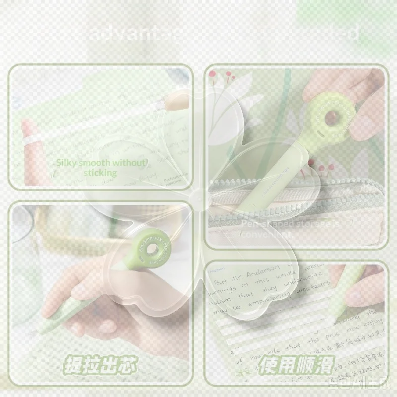 Colorful Correction Tape Creative Design Corrector Of Pen Shape Comfortable Holding Kawaii Stationery School Supplies 5mm*8m