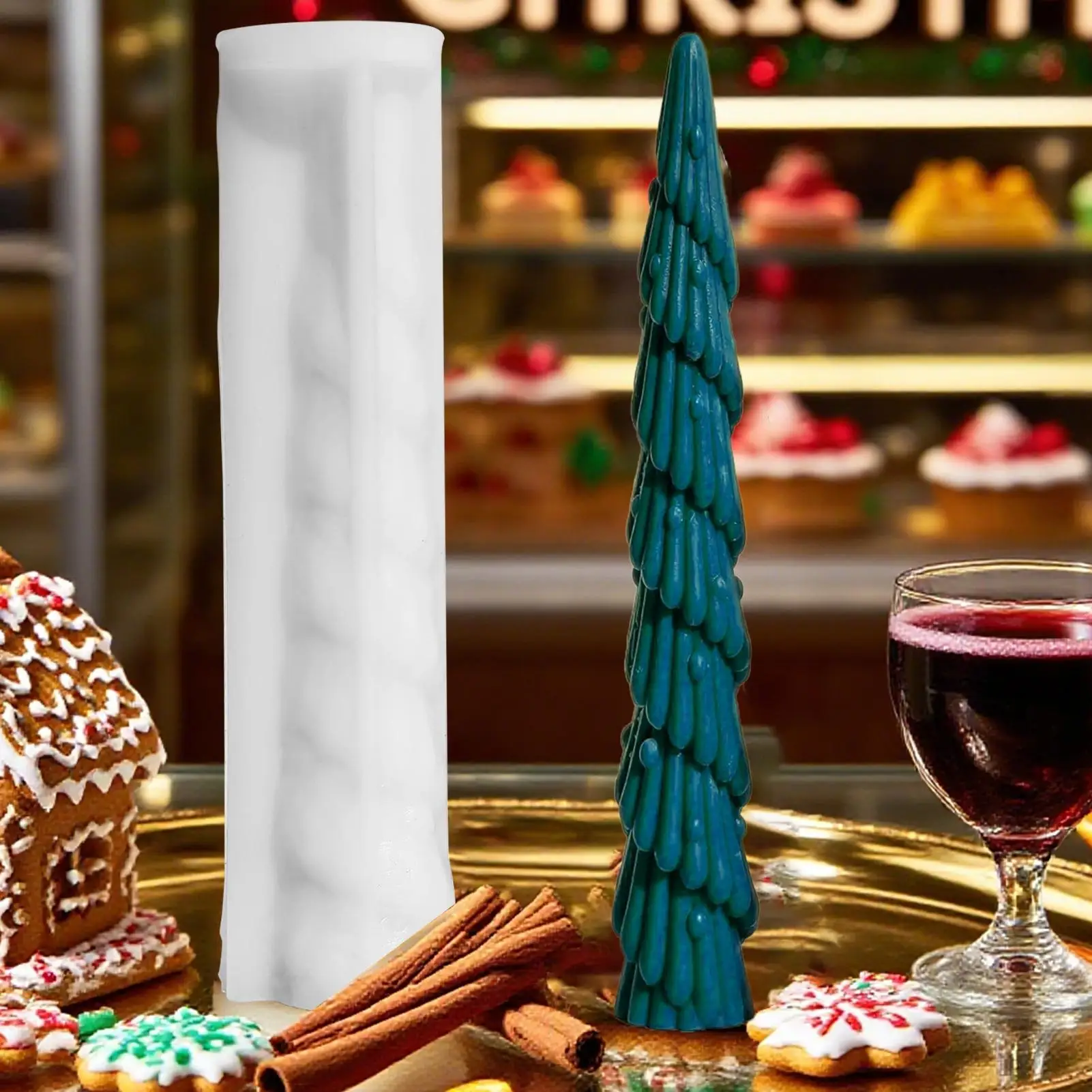 

Формы для рождественской елки, силиконовые формы для изготовления свечей, ремесленные украшения, принадлежности для изготовления мыла, форма для воска, шоколадного желе