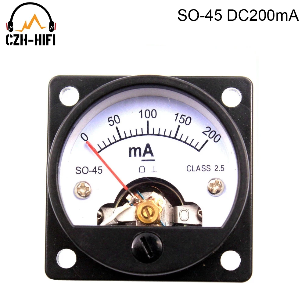 1 Stück Vintage Panelmeter VU MA MV DC 100mA 200mA 100mV 500uA Amperemeter für Audio-Verstärker DIY HiFi – Detail 11