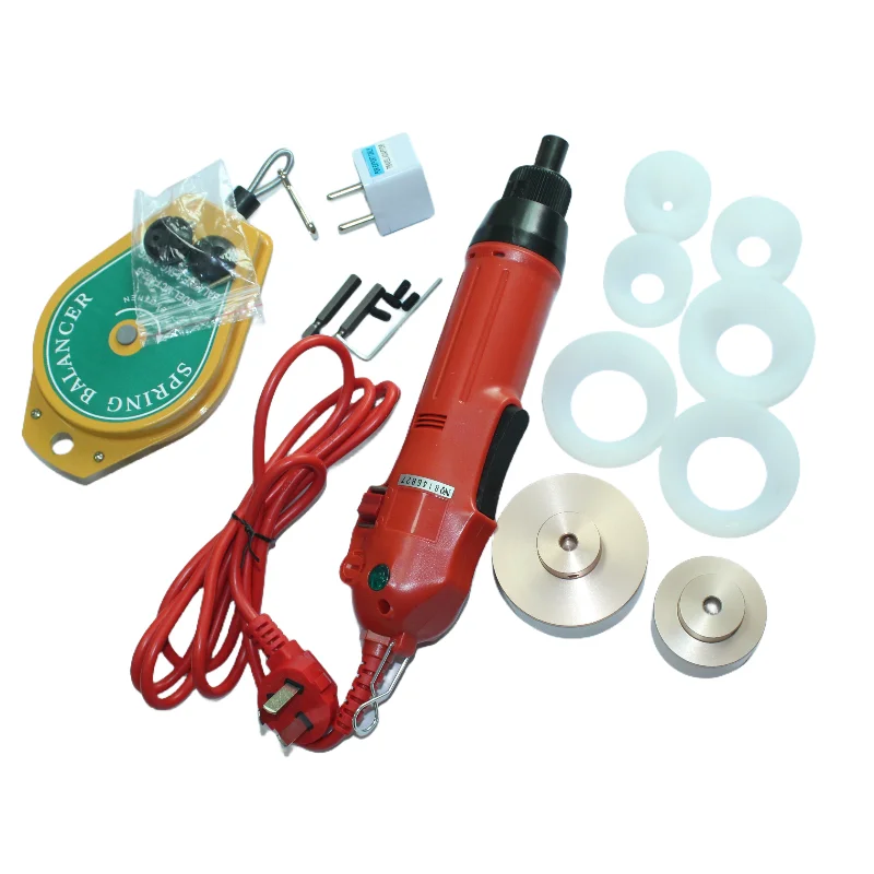 SG1050 يده آلة السد غطاء زجاجة الشد أداة غطاء كهربائي السدادة 110 فولت/220 فولت 80 واط للقبعات المستديرة SHENLIN