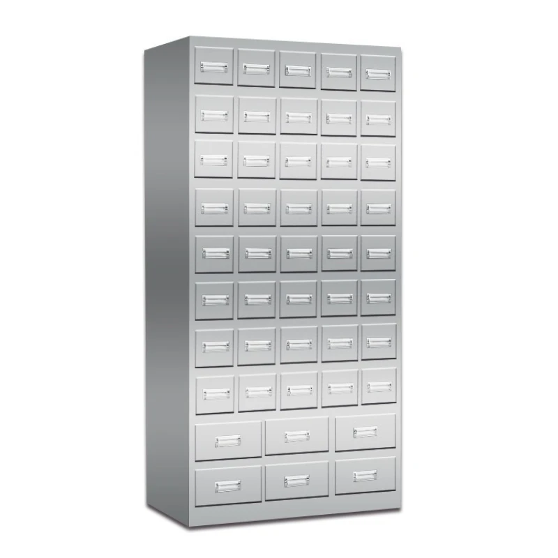 

Thickened cabinet Stainless steel storage medicinal materials Multi-bucket cabinet Clinic pharmacy disposal table Iron sheet