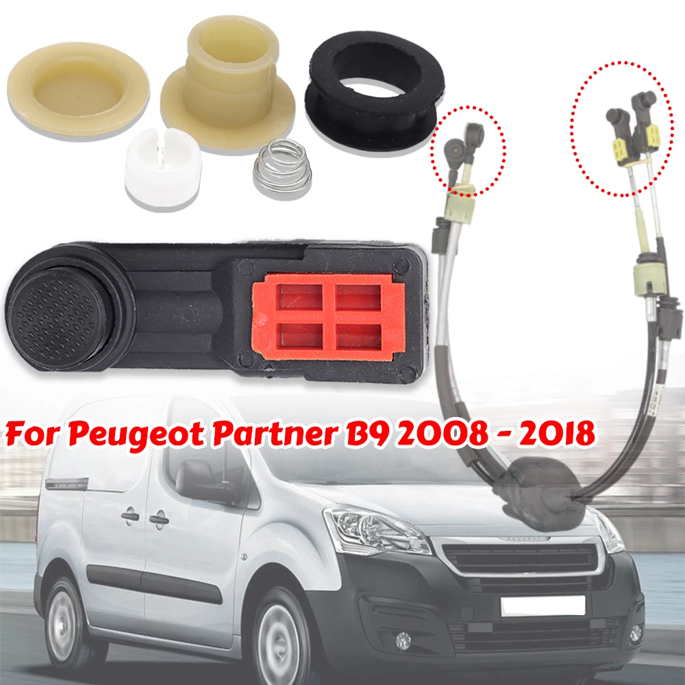 

For Peugeot Partner B9 2008 -2015 2016 2017 2018 Manual Gear Shift Cable Collet Bushing End Pivot Shifter Fix Lever Linkage Kit