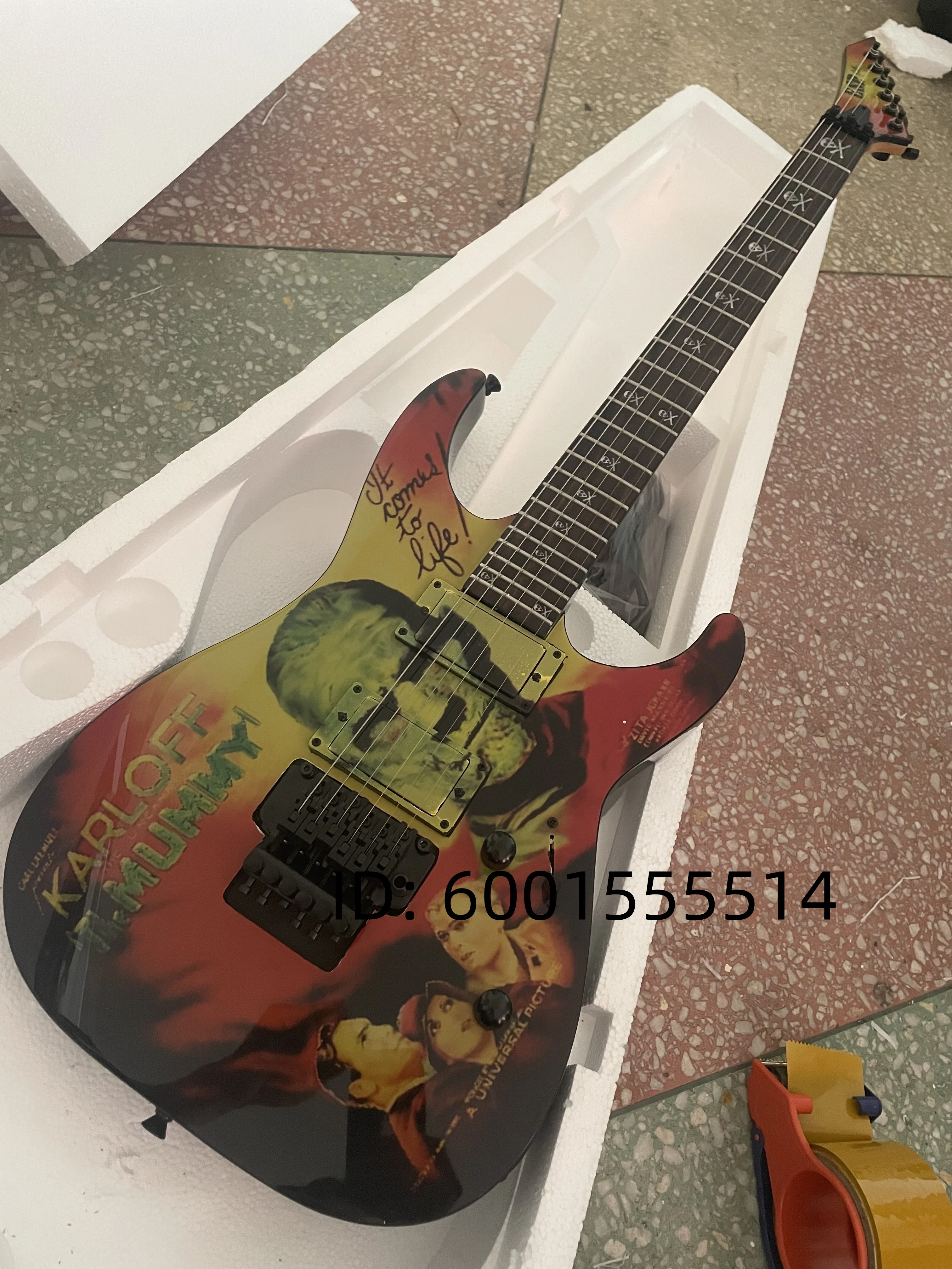 توصيل 25-35 يومًا) أرسل غدًا متجر ESP المخصص KH-2 Ouija Kirk Hammett Synthia Electric Guitar #2