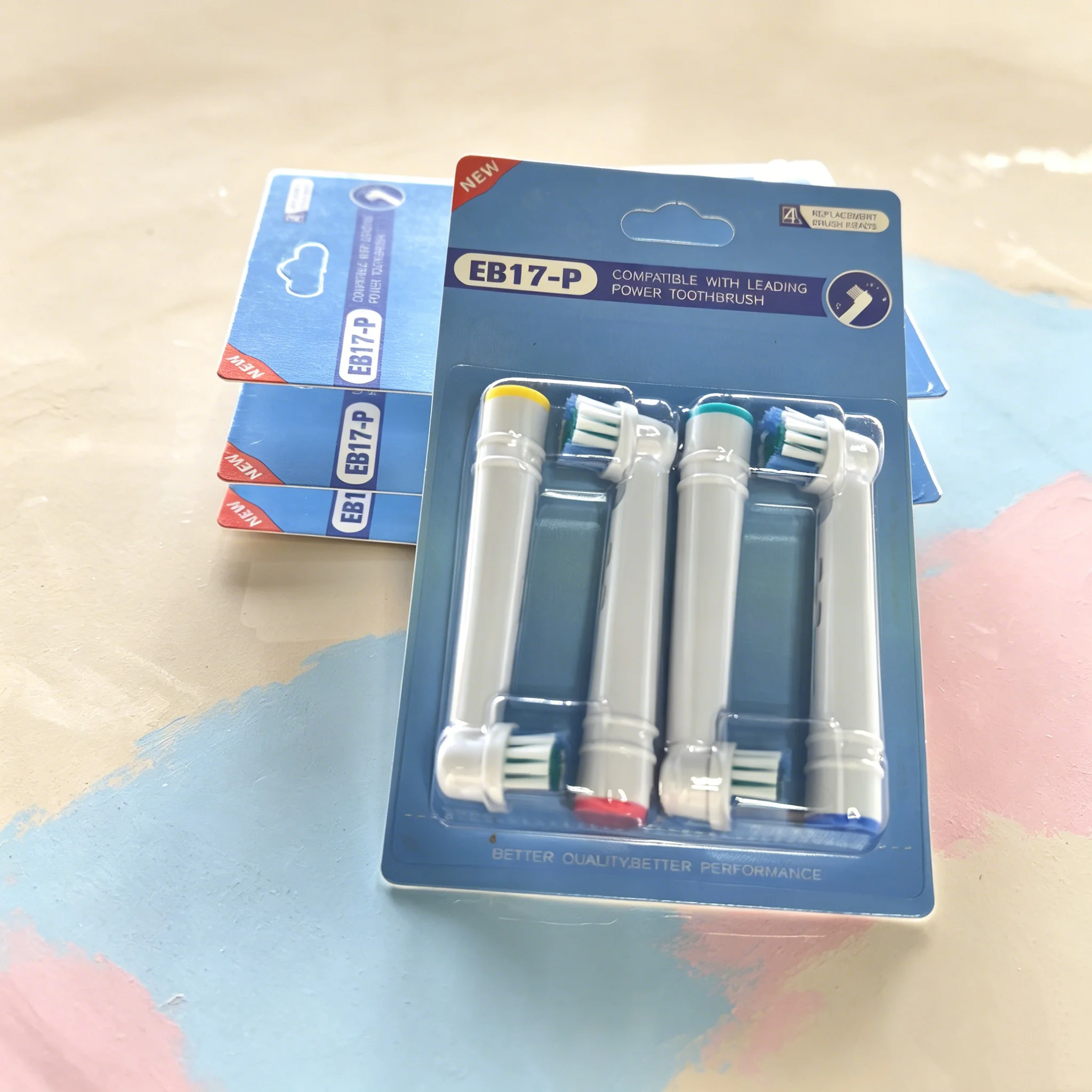 EB17P Wholesale 4/8/16pcs Set/lot Electric Toothbrush Head For Oral B PRO 6000 500 Sensitive Replacement Brush Heads D18