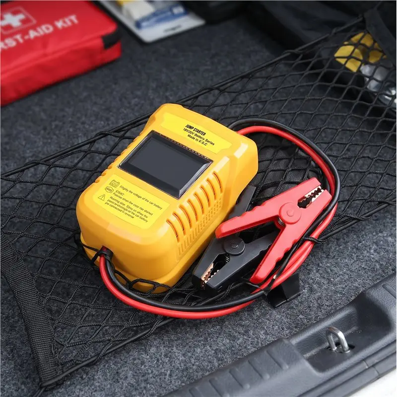 Car Igniter Jumper Cables Adapter Portable Battery Starter Auto Booster Cables For Dewalt 20V Battery With Display