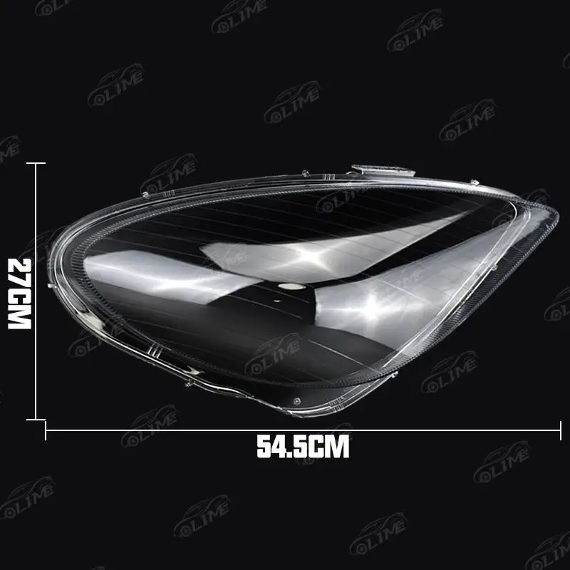 عاكس الضوء الأمامي للسيارة مناسب لسيارة Mercedes-Benz SLK W171 280 SLK300 SLK350 2004-2010 عدسة المصباح الأمامي غطاء المصباح