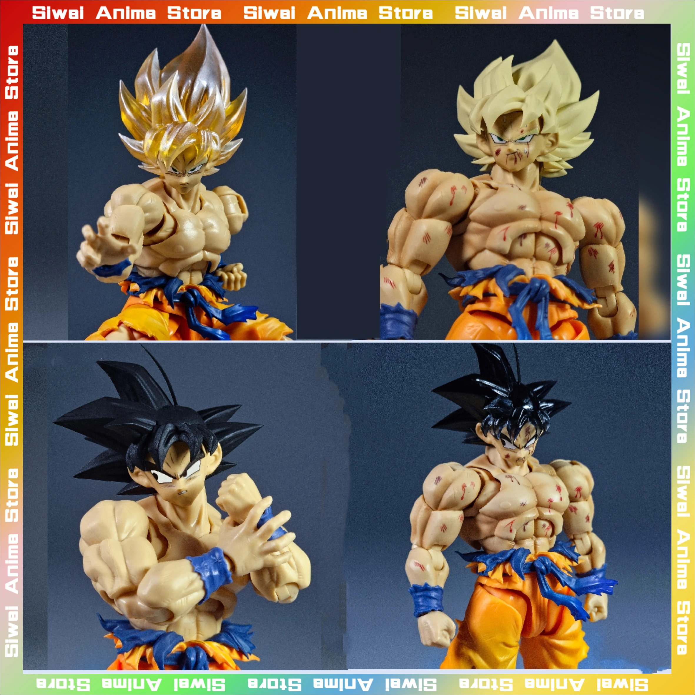 

DCG Dragon Ball Super Saiyan Son Goku Bleed Head Sculpt Accessories Package SHF Anime Action Figure Collection Figurine Model