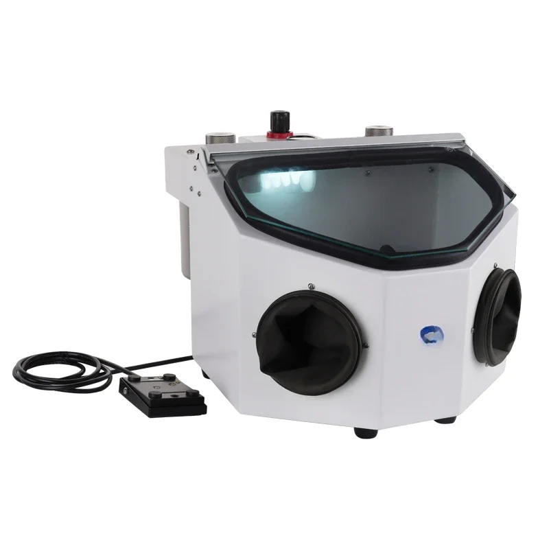 Dental Sandblasting Machine Double Pen Dental Sandblaster With Light For Jewelry Dental Lab Equipment