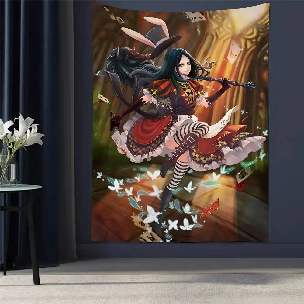 

Game Alice Madness Returns Wall Tapestry Bohemian Wall Tapestries Mandala Wall Hanging Home Decor