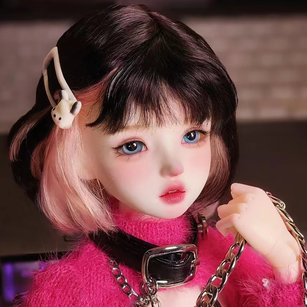 

1/4 BJD Doll Head No Makeup Resin Material Doll Accessories Cute Girl Doll Gifts Collection Dolls