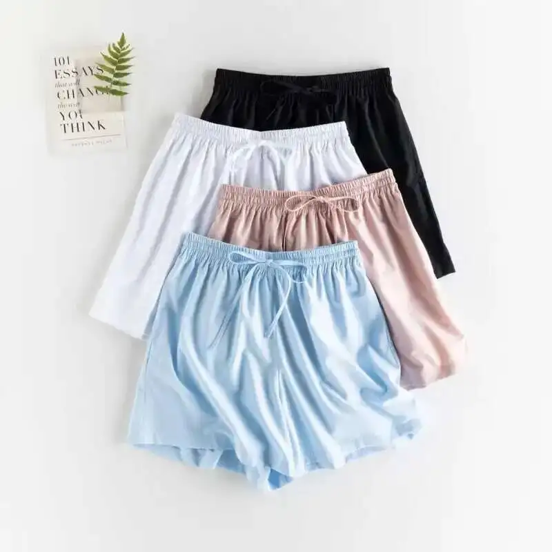 

Летние спортивные повседневные шорты, женские шорты с широкими штанинами, не требующие глажки, с завязками на талии, обеспечивающие охлаждающий эффект