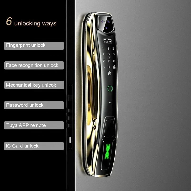 Security Automatic Biometric Rfid Card Door Lock Keyless Wifi Fingerprint