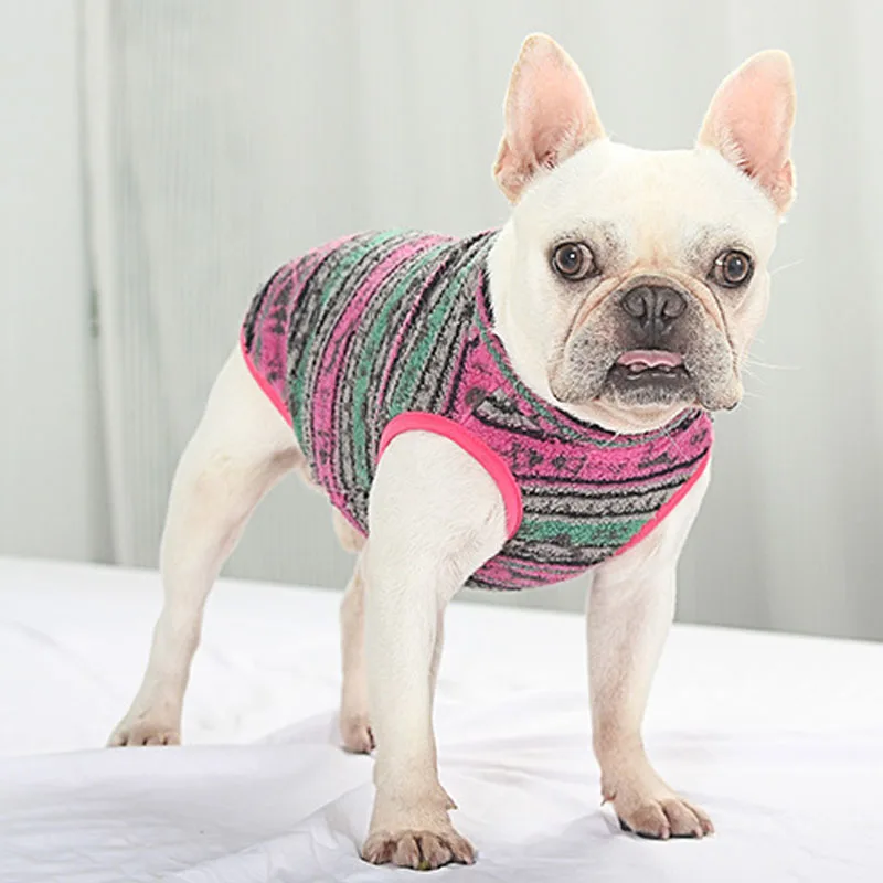 Fleece Dog Clothes Print Costume For Dog Warm Hoodies Suit Clothing For Small Dogs Dachshund Chiwawa Puppy Sweatshirt Sweater XL