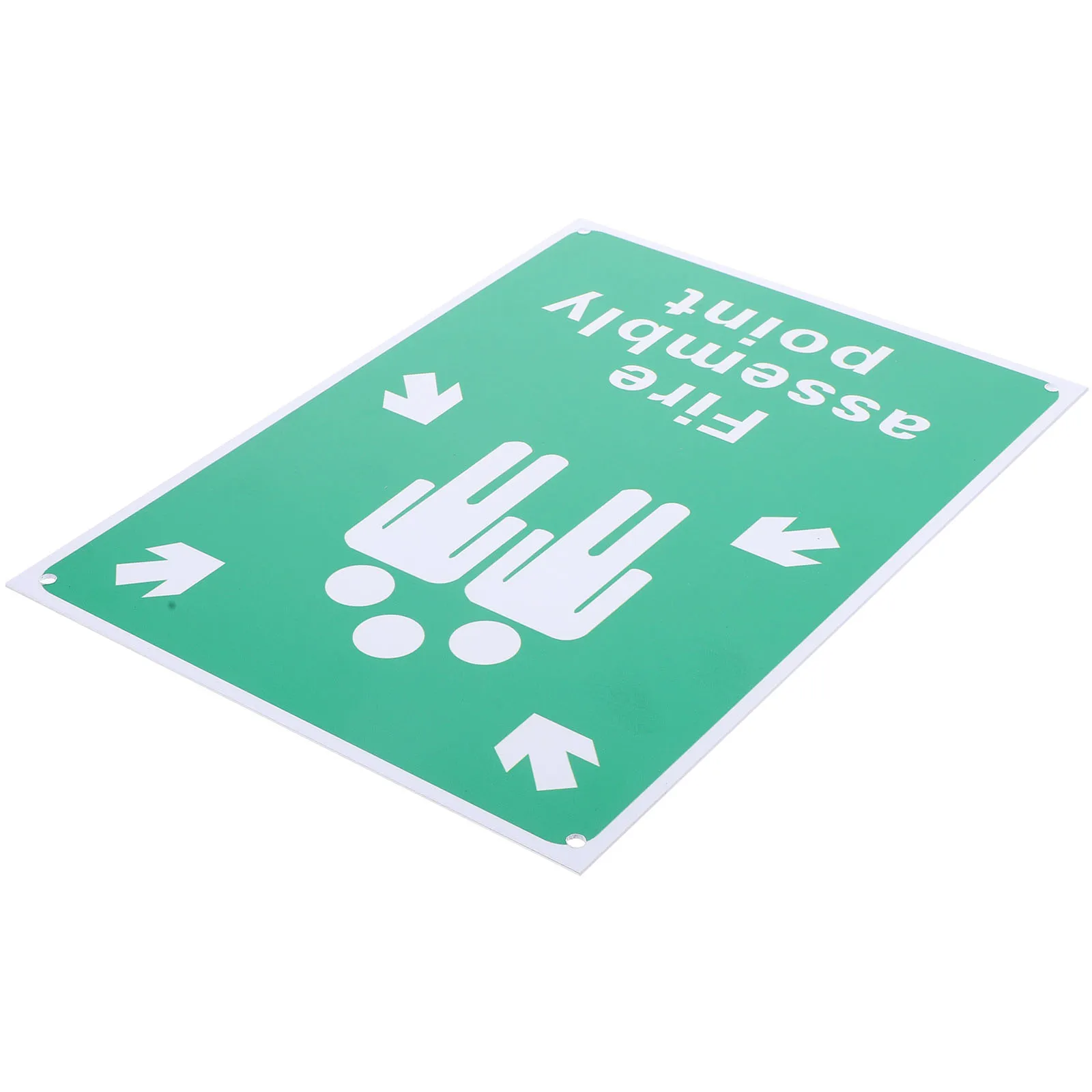 

Fire Assembly Point Sign Outdoor Emergency Safety Sign Durable PVC Board Warning Sign for Workplace Garage Corridor Exit Area