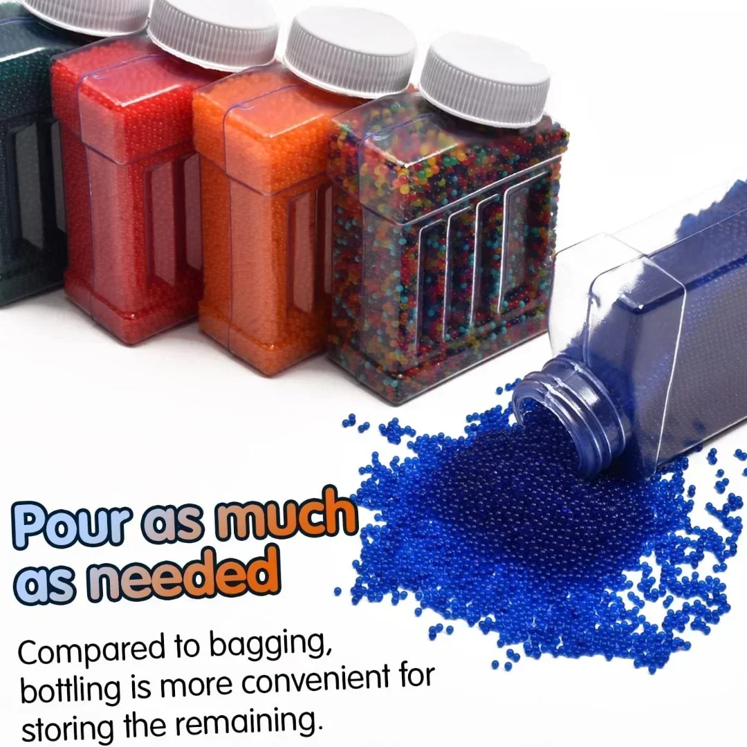 

Gel Water Balls Blaster 100000Pcs 7-8mm Gel Balls Ammo Compatible with Gel Gun Water Blasters Splatter Gall Orbez