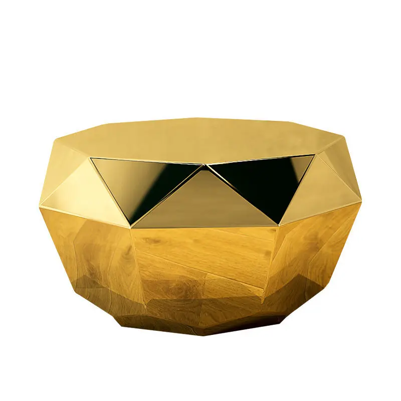 

diamond coffee table Modern creative and fashionable living room Hotel sales department Model room Round coffee table