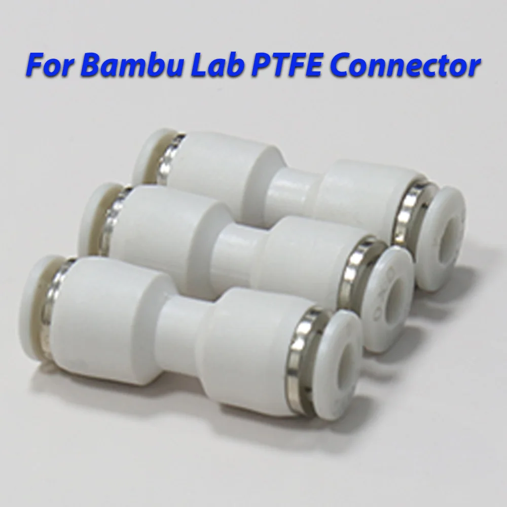 For Bambu Lab X1 X1C X1E P1P P1S 3D Printer PTFE Tube Pneumatic Connector 1.75mm Filament Extruder Bambulab 3D Printer Part