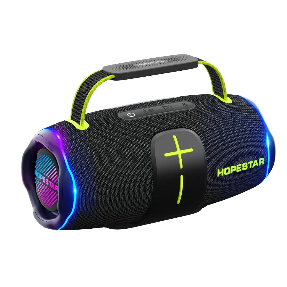 Портативная водонепроницаемая колонка Hopestar H53pro с высокой производительностью, RGB LED-подсветкой и беспроводным подключением для мобильных телефонов, 70 Вт