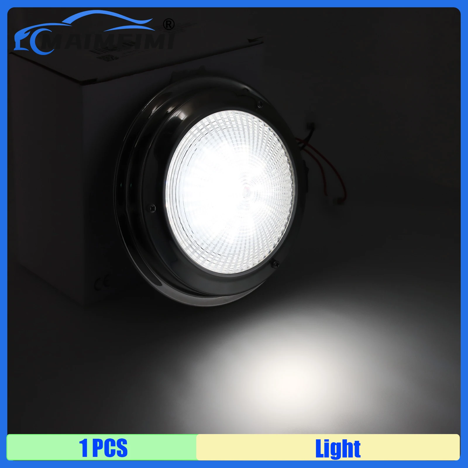 

MAIMEIMI Boat RV Camper 12V Lamp RV Interior Ceiling LED Light with Switch Car Interior Led Round Light RV Indoor Roof Lamp
