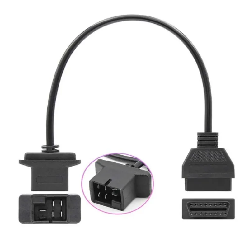 

Для Chrysler Dodge 6-контактный на 16-контактный адаптер OBD2 Автомобильный OBD диагностический кабель ELM327 Удлинительный адаптер OBDII разъема