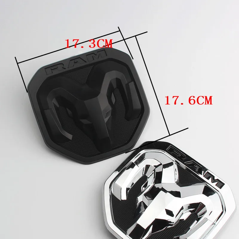 Emblema de Calavera ABS para Maletero Trasero de Coche Dodge 2019 RAM 1500 2500 3500 Sport Laramie Rebel Big Horn 4x4, Calcomanía Exterior de Repuesto