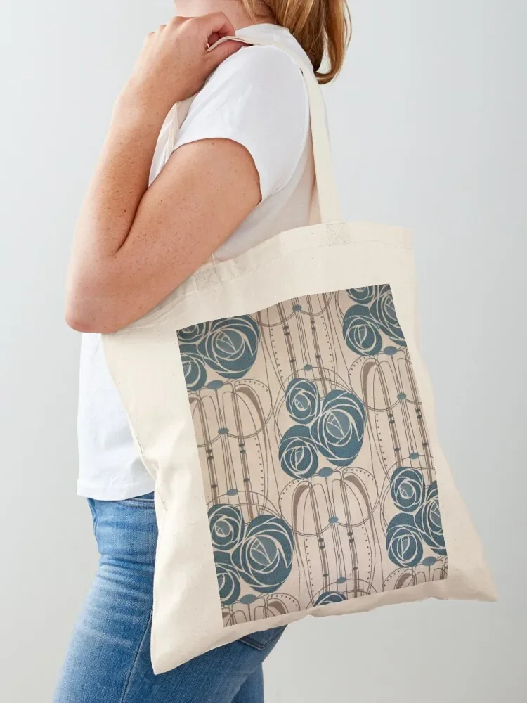 Charles Rennie Mackintosh roses,Mackintosh abstract rose Tote Bag bags woman 2026 cloth bag woman shopping bags foldable