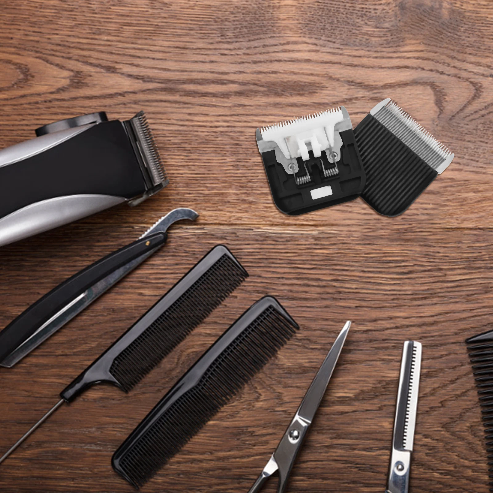 

2Pcs Pet Hair Clipper Blades Hair Trimming Blades For Pet for Cat Dog Fine Trimming Electric Shaver Heads Removable
