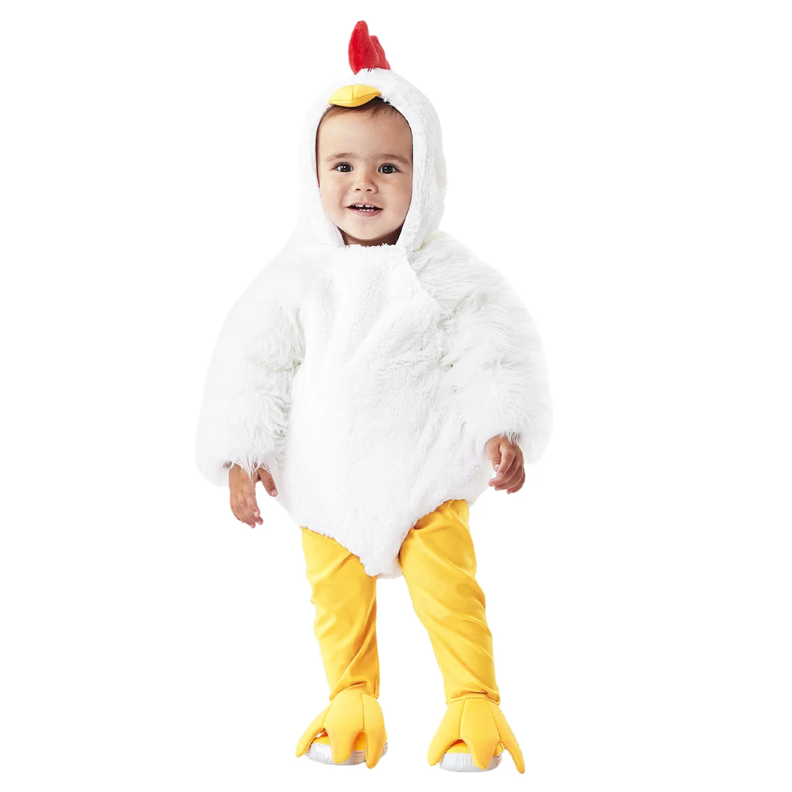 Disfraz de pollo para bebé, peleles de lana para niños y niñas, mono con zapatos, vestido elegante de Pascua para Halloween de 6M, 12M y 18M